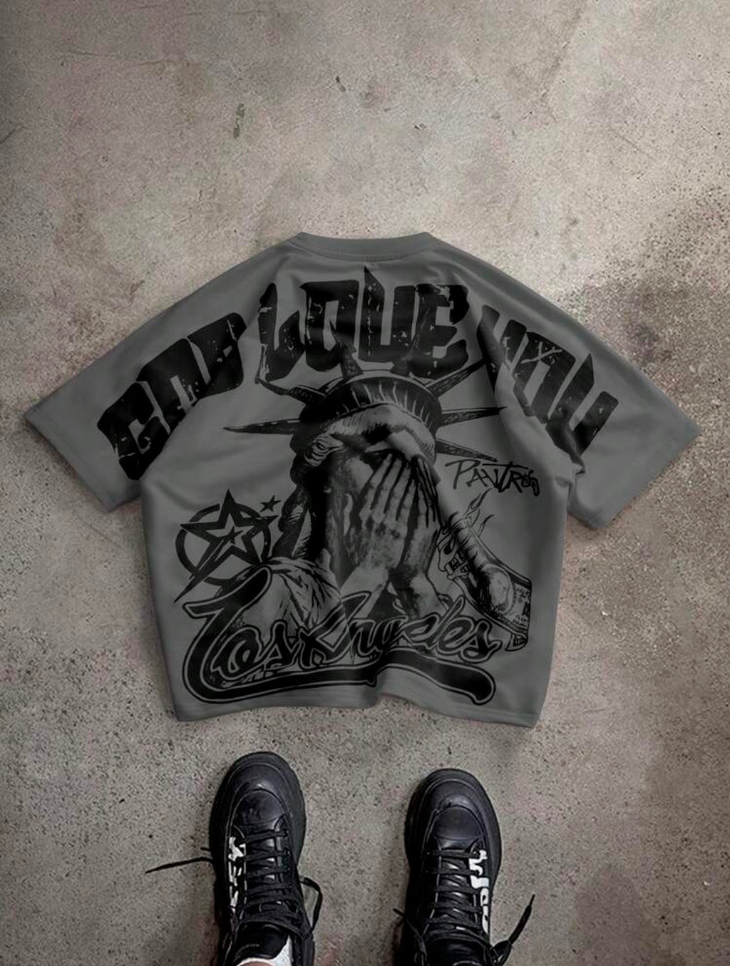 All-Over Eye Graphic Knit Sweater