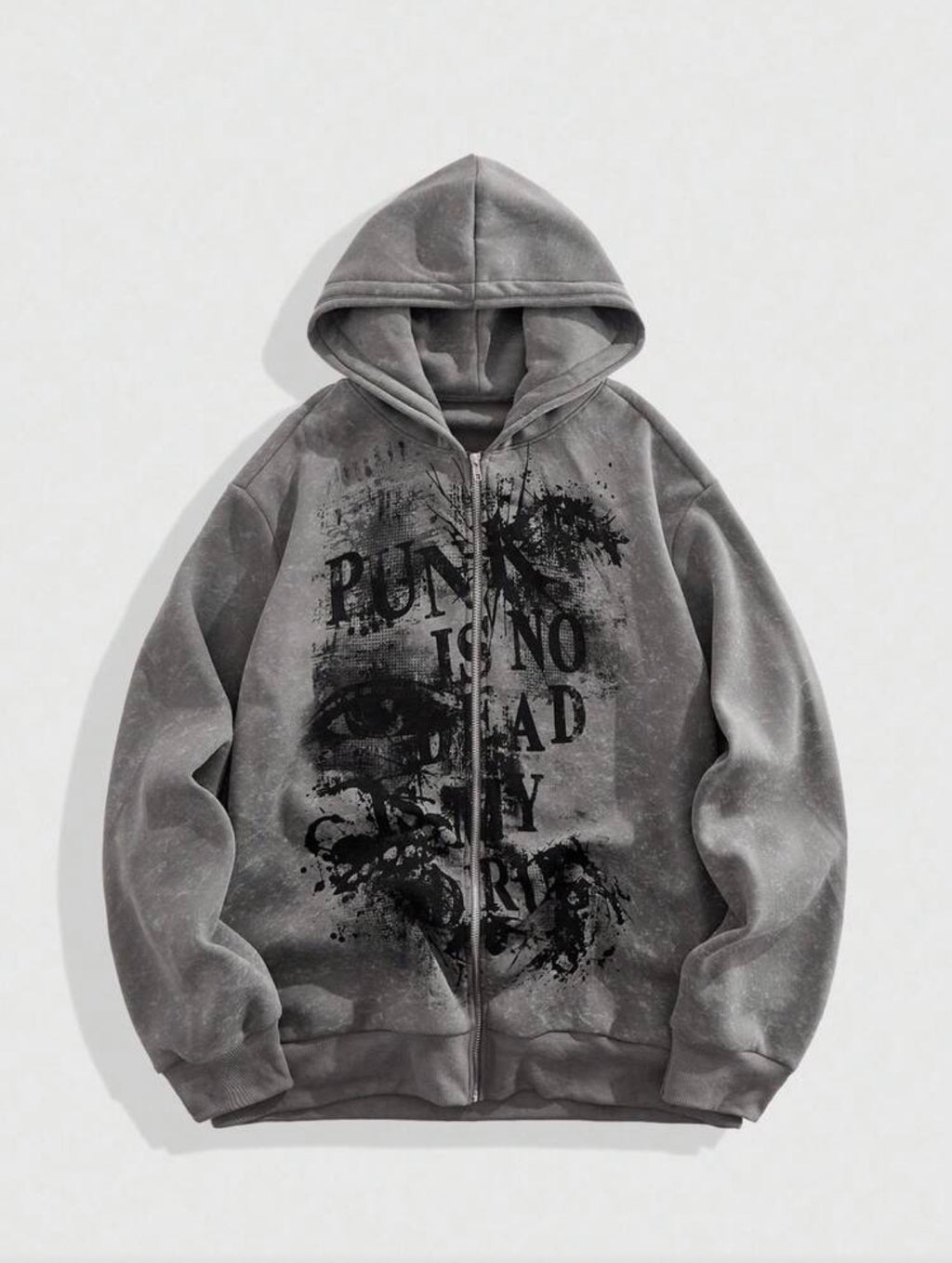 Running Is No Dead Story Graphic Zip Hoodie