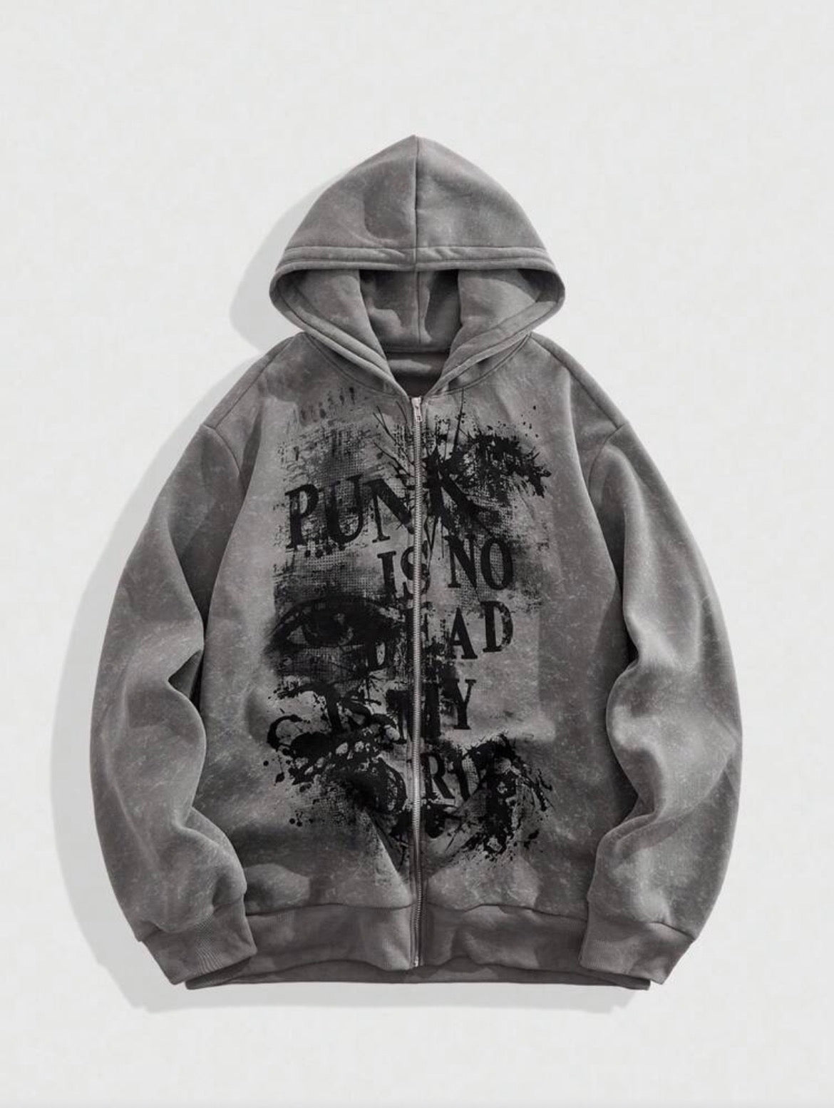 Running Is No Dead Story Graphic Zip Hoodie