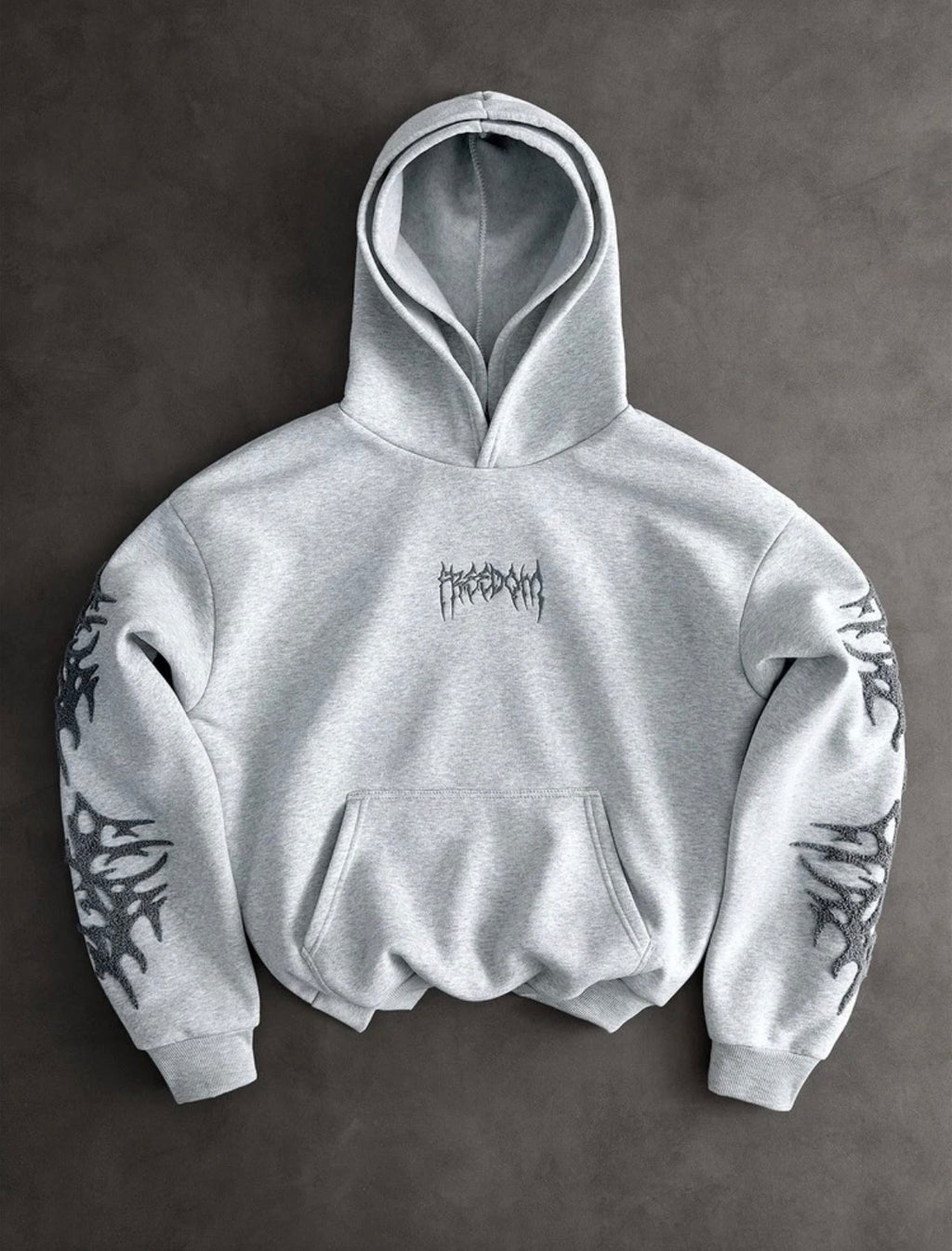 Freedom Embroidered Oversized Hoodie
