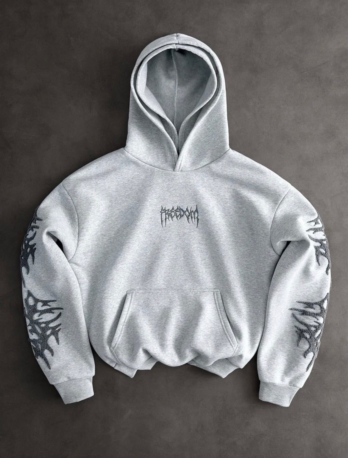 Freedom Embroidered Oversized Hoodie